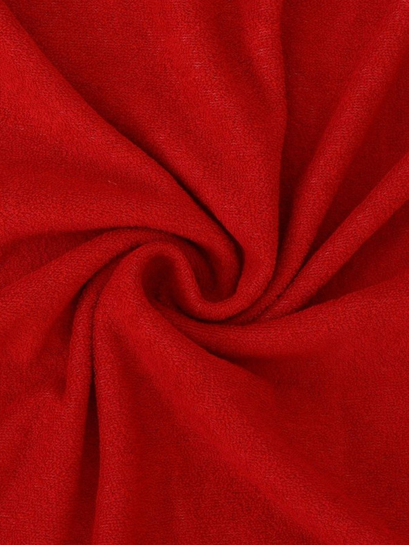 Kvalitex Froté prestieradlo jednolôžko 90x200cm červené Kvalitex