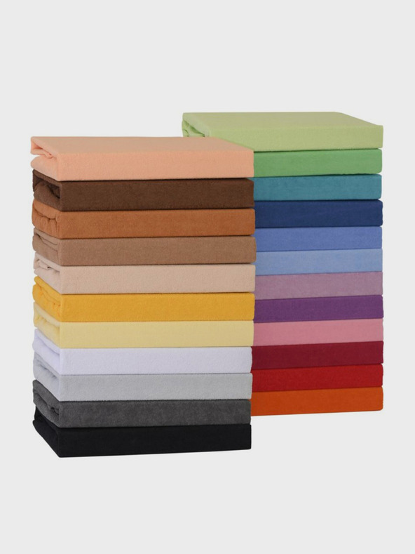 Kvalitex Froté prestieradlo 120x200cm hnedé Kvalitex