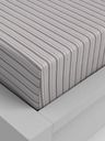 Kvalitex Bavlnené napínacie prestieradlo 200x200cm fialový prúžok Kvalitex