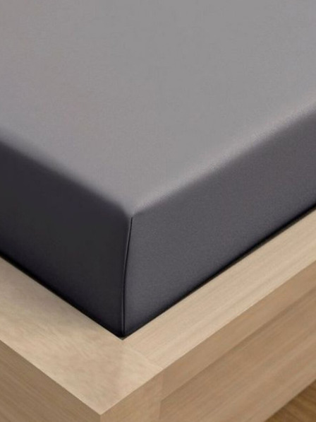 Kvalitex Jersey prestieradlo s lycrou 140x200cm tmavosivé