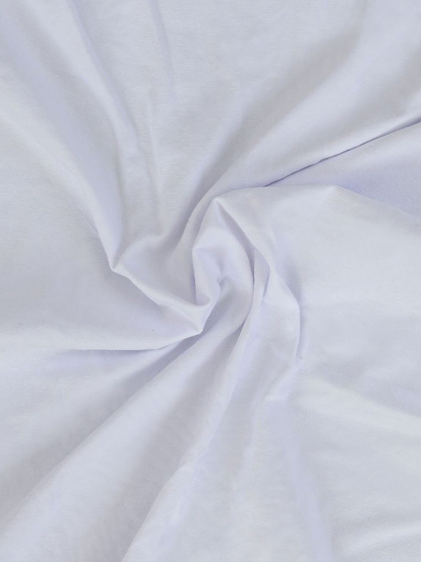 Kvalitex Jednoduché prestieradlo z jersey s lycrou 120x200cm biele Kvalitex