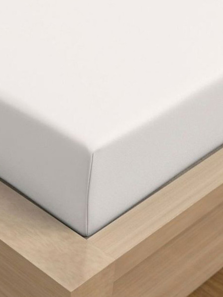 Kvalitex Jednoduché prestieradlo z jersey s lycrou 120x200cm biele Kvalitex