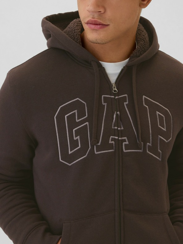 GAP Mikina sherpa s logom GAP