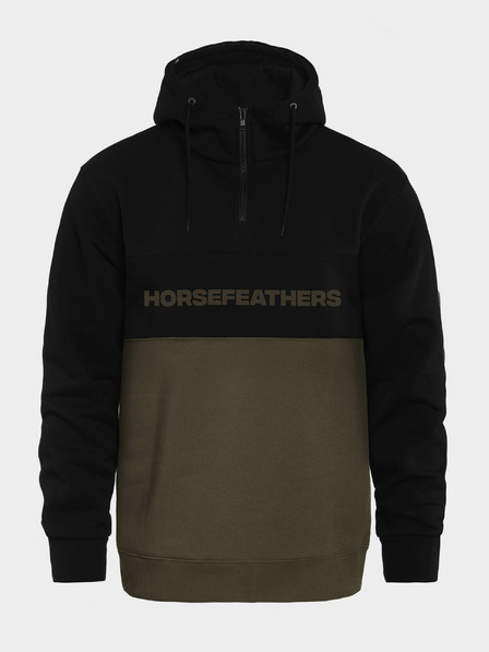 Horsefeathers Mikina Fulton - spálená olivová veľkosť L HORSEFEATHERS