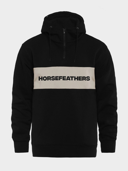 Horsefeathers Mikina Fulton - čierna veľkosť XL HORSEFEATHERS