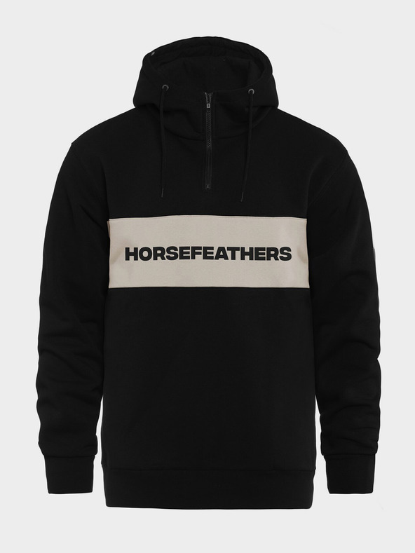 Horsefeathers Mikina Fulton - čierna veľkosť XL HORSEFEATHERS