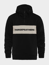 Horsefeathers Mikina Fulton - čierna veľkosť XL HORSEFEATHERS