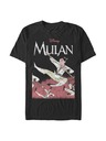 ZOOT.Fan Čierne pánske tričko Disney Mulan Frame