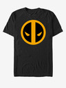 ZOOT.Fan Čierne unisex tričko Marvel Dead Orange