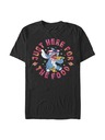 ZOOT.Fan Black Men's T-Shirt Disney Classics Stitch Pizza