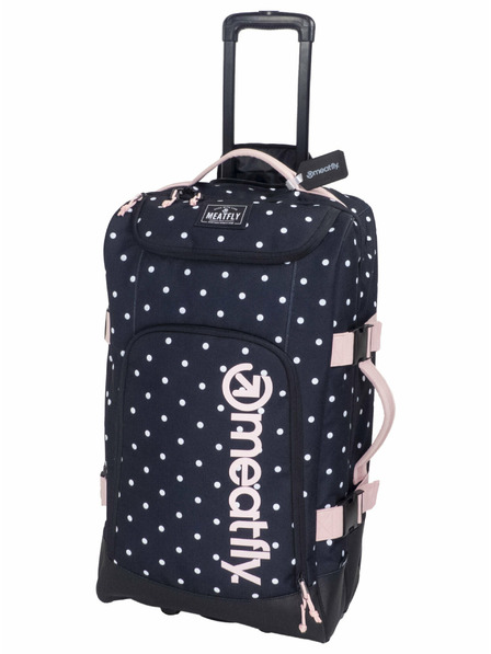 Meatfly Meatfly kufor Contin White Dot / Powder Pink | Čierna | Objem 100 L