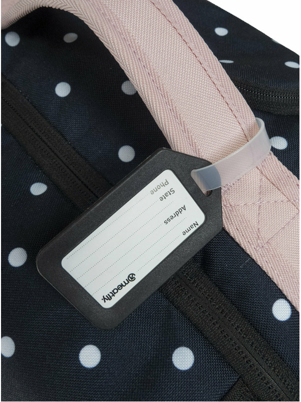 Meatfly Meatfly kufor Contin White Dot / Powder Pink | Čierna | Objem 100 L