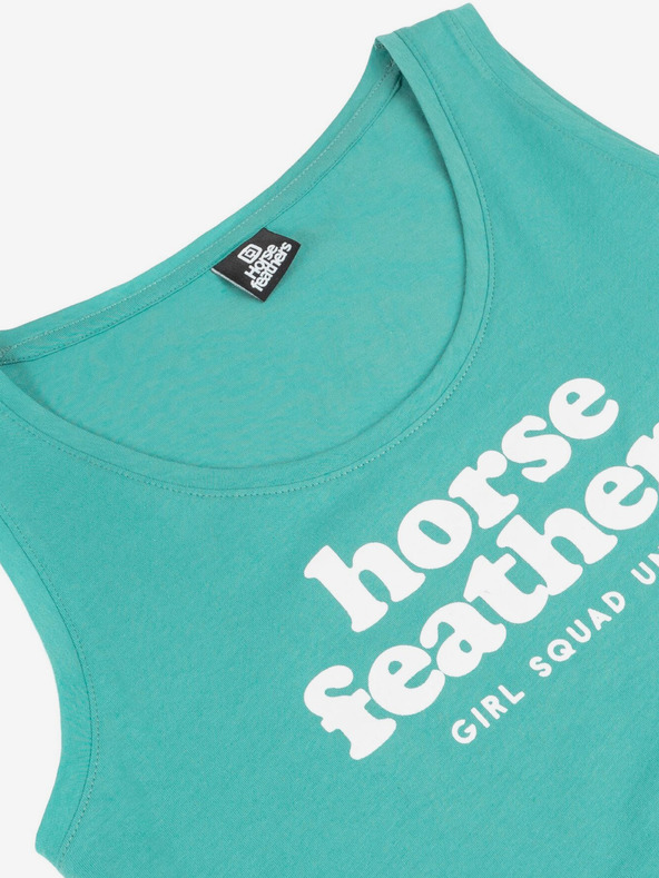 Horsefeathers Top Allison - prachovo tyrkysový veľkosť M HORSEFEATHERS