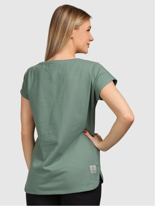 Kilpi Dámske tričko z bavlny Kilpi NELLIM-W Khaki