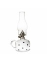 Casa de Engel Keramická petrolejová lampa - biela s čiernymi bodkami, 0/9