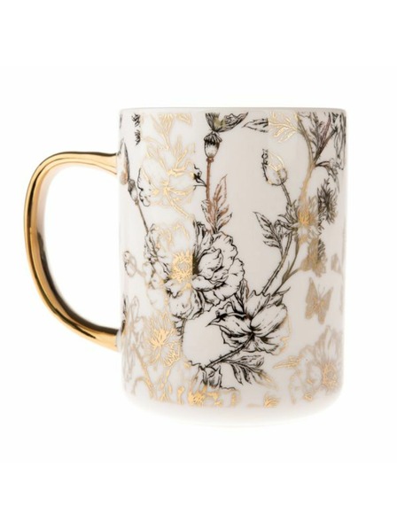 Casa de Engel Porcelánový hrnček so zlatou rúčkou, 425ml, 12/36