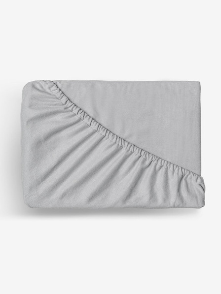 Kvalitex Flanelové napínacie prestieradlo 220x200cm svetlo sivé