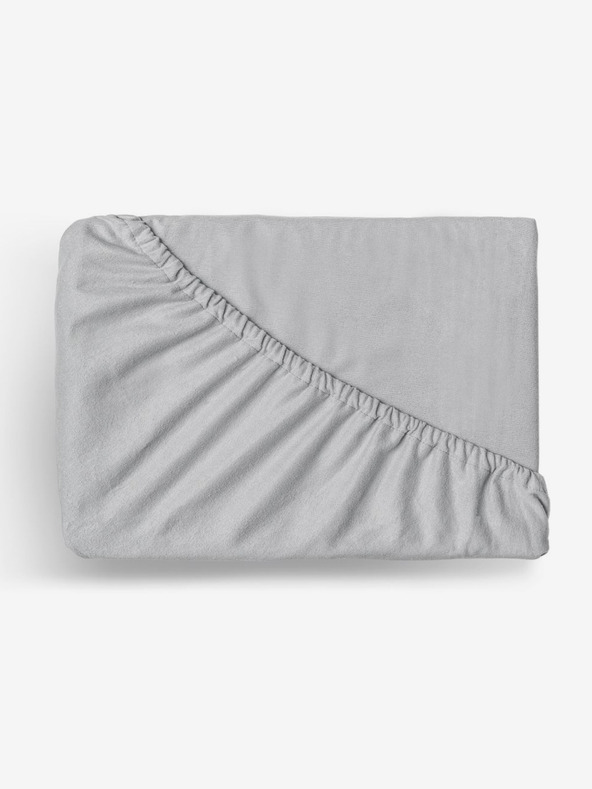 Kvalitex Flanelové napínacie prestieradlo 220x200cm svetlo sivé