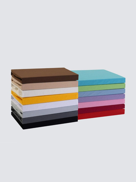 Kvalitex Jersejové jednolôžkové prestieradlo 90x200cm svetlo béžová Kvalitex