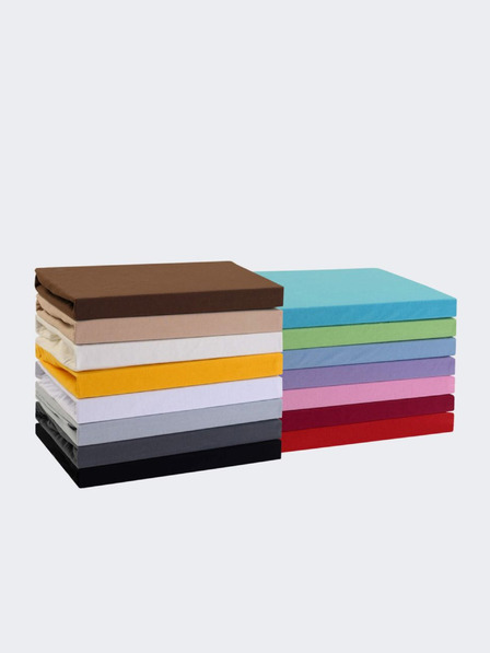 Kvalitex Jersey prestieradlo 160x200cm tmavo žlté Kvalitex