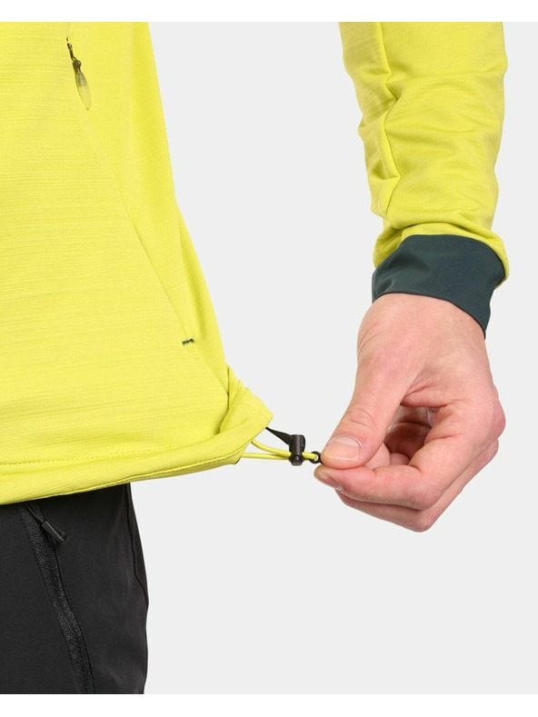 Kilpi Pánska strečová mikina s kapucou Kilpi MEMPHIS-M Svetlozelená