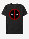 ZOOT.Fan Čierne unisex tričko Marvel DeadPool Straight Away