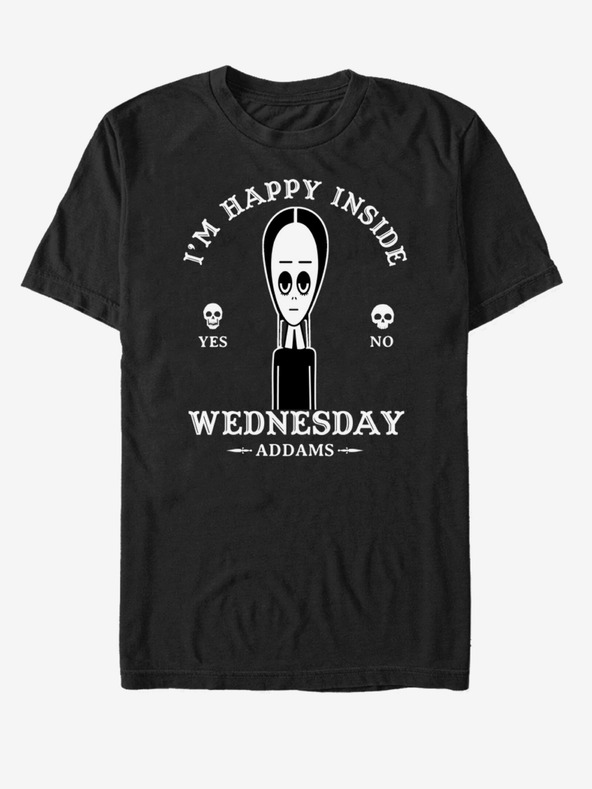ZOOT.Fan Čierne unisex tričko ZOOT.Fan MGM Wednesday Macabe