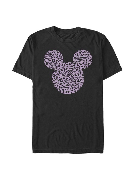 ZOOT.Fan Čierne pánske tričko Disney Mickey Zebra Cheeta Fill