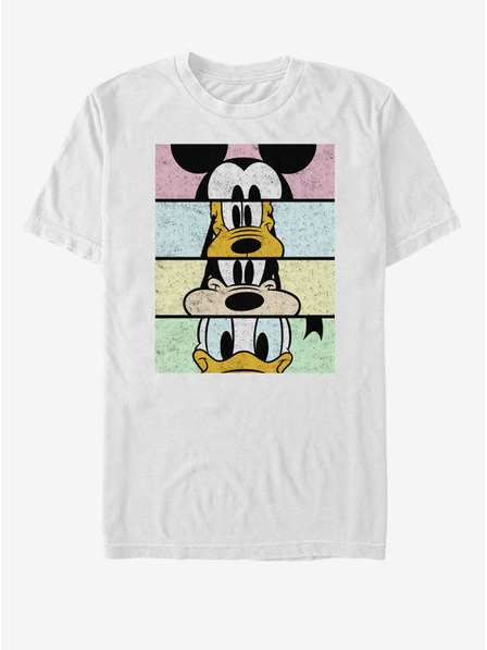 ZOOT.Fan Biele pánske tričko Disney Crew Crop
