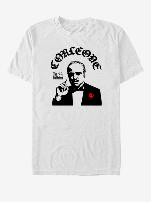 ZOOT.Fan Biele unisex tričko ZOOT.Fan Paramount Corleone Stencil