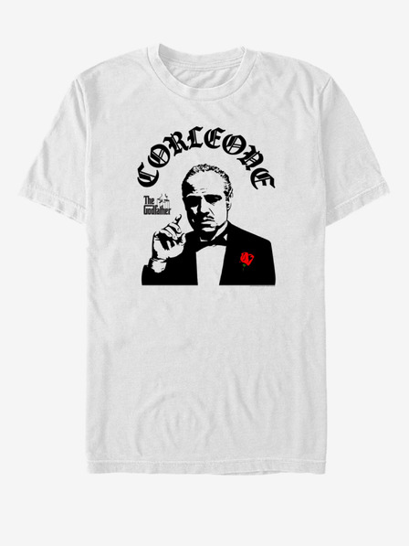 ZOOT.Fan Biele unisex tričko ZOOT.Fan Paramount Corleone Stencil