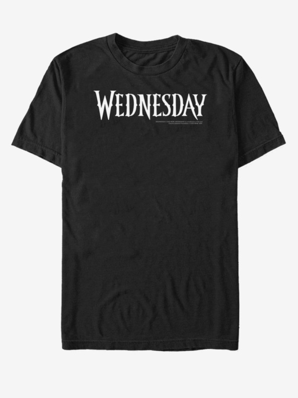 ZOOT.Fan Čierne unisex tričko MGM Wednesday Logo