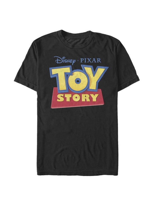 ZOOT.Fan Black Men's T-Shirt Pixar 3D Logo