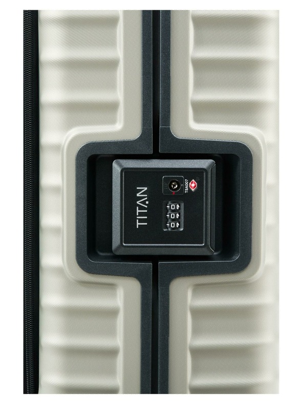 Titan Cestovné puzdro Titan Litron Frame S Front Pocket Champagne