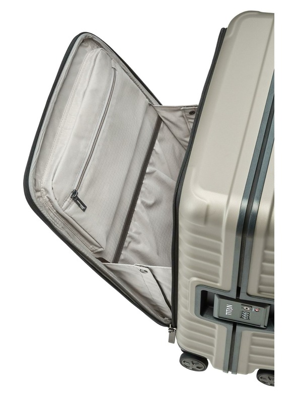 Titan Cestovné puzdro Titan Litron Frame S Front Pocket Champagne