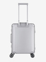 Travelite Cestovný kufor Travelite Next 4w S s predným vreckom strieborný