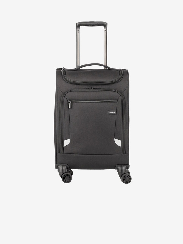 Travelite Čierny kufor Travelite Cabin Underseater/Toploader