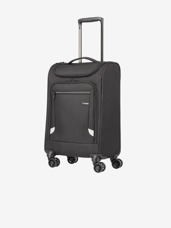 Travelite Čierny kufor Travelite Cabin Underseater/Toploader