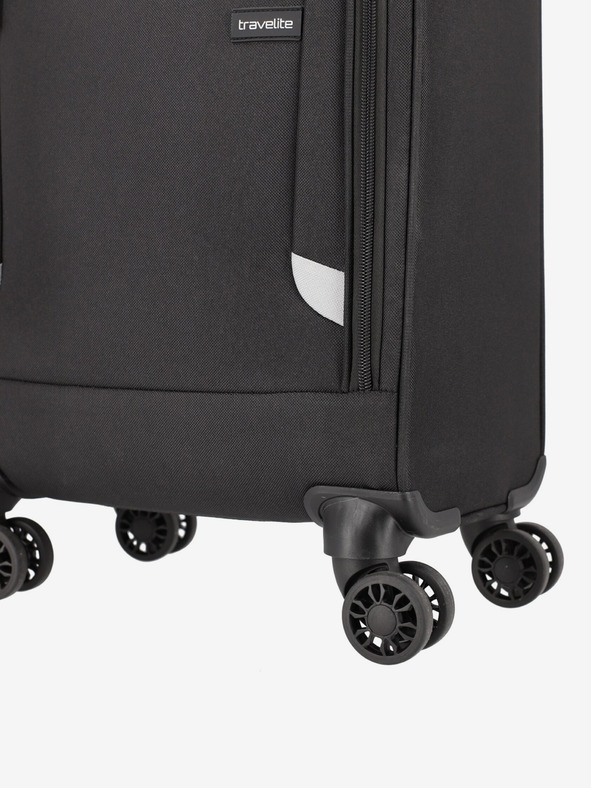 Travelite Čierny kufor Travelite Cabin Underseater/Toploader