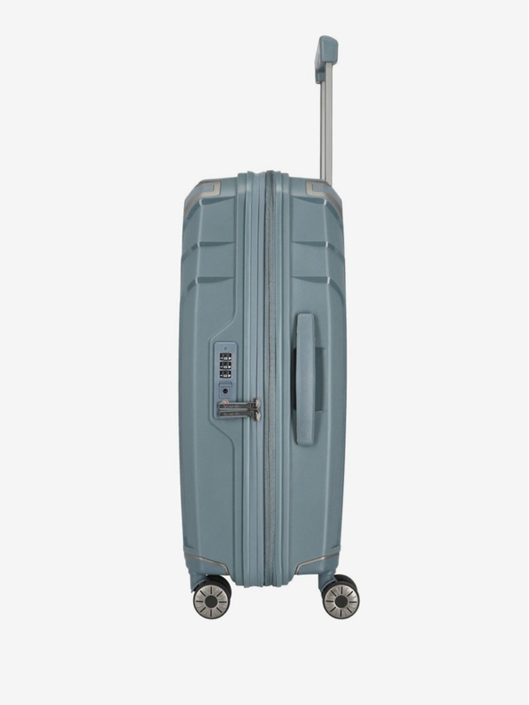 Travelite Sada troch cestovných kufrov Travelite Elvaa 4w S,M,L v šedo-modrej farbe