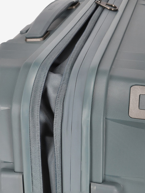 Travelite Sada troch cestovných kufrov Travelite Elvaa 4w S,M,L v šedo-modrej farbe