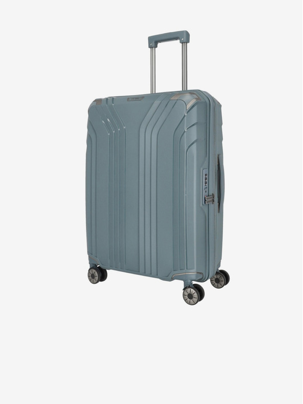 Travelite Sada troch cestovných kufrov Travelite Elvaa 4w S,M,L v šedo-modrej farbe