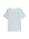 Marks & Spencer Pruhované tričko z čistej bavlny regular fit Marks & Spencer biele