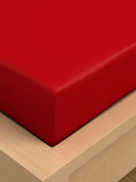 Kvalitex Bavlnené prestieradlo 150x230cm červené Kvalitex