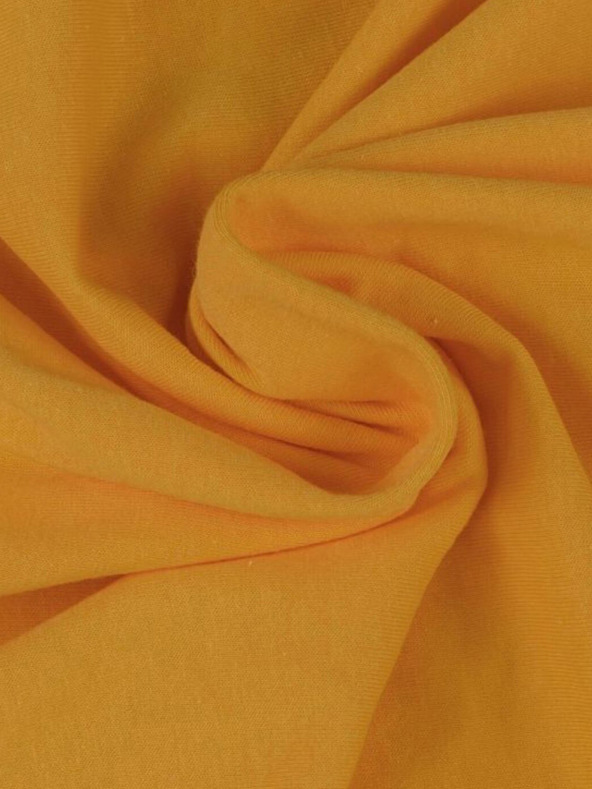 Kvalitex Jersey prestieradlo na jednolôžko 140x200cm tmavo žlté