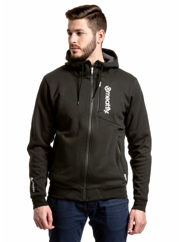 Meatfly Meatfly pánska technická mikina Lightyear Black | Čierna | Veľkosť