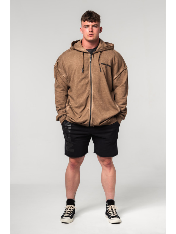 Nebbia Zopraná mikina na zips GYM BRO 362