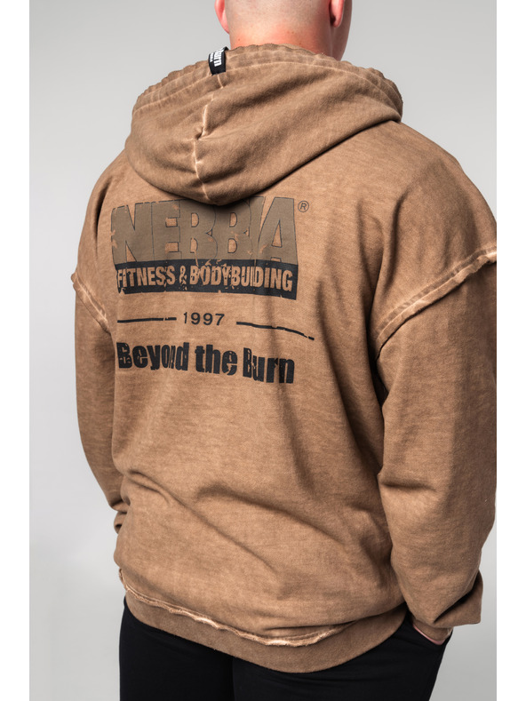 Nebbia Zopraná mikina na zips GYM BRO 362