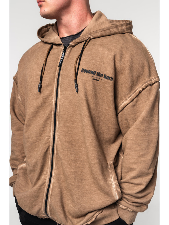 Nebbia Zopraná mikina na zips GYM BRO 362