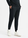 Ombre Clothing BASIC pánska bavlnená mikina BASIC čierna Ombre Clothing